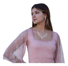 Set COLLAR Y AROS STRASS - tienda online