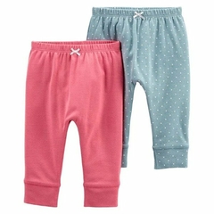 CARTER's Pack 2 Pantalones Liso y a Lunares