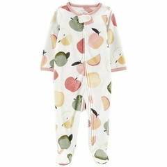 CARTER's Osito Pijama Micropolar Cierre "Frutas"