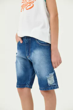 Bermuda Jean con Bolsillos - comprar online