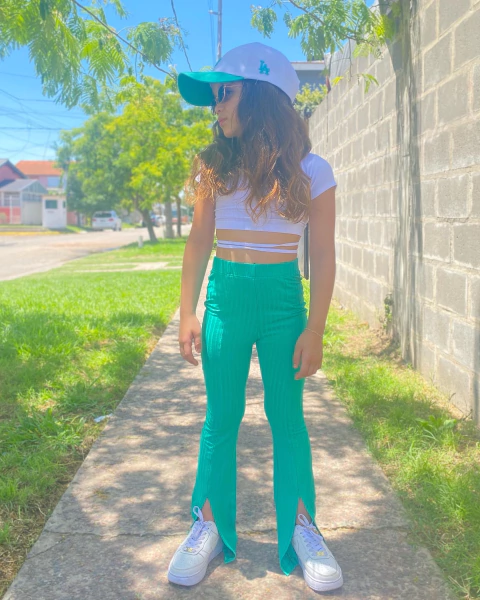 Pantalon BROOKE oxford verde