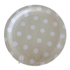 Platos polka dots x8