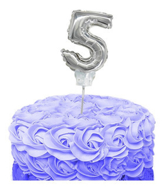 globo numero cake topper