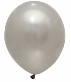 Globos perlados plateado 12 pulgadas
