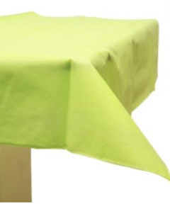 Mantel friselina verde manzana 200x120 cm.