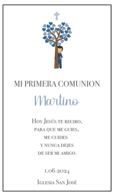 Estampita comunión Martino x12 - comprar online