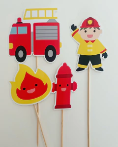Pinchos bomberos x4