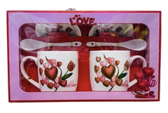 TAZA FLORES DOBLE