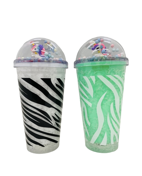 VASO UNICORNIO ZEBRA CON LUZ
