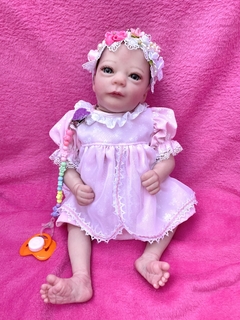BEBÉ REAL RECIÉN NACIDO: ASHLEY "AWAKE" VESTIDO ROSA