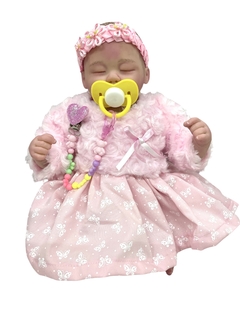 BEBÉ REAL PREMATURO: DIANA VESTIDO CON ABRIGO ROSA - comprar en línea