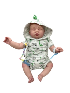 BEBÉ REAL 3 MESES: ANDRES CON JUMPER DE DINOS