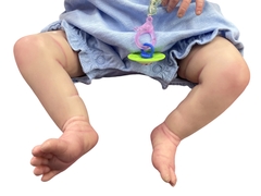 BEBÉ REAL 3 MESES: ANDREA TRAJESITO AZUL CELESTE - tienda en línea