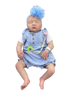 BEBÉ REAL 3 MESES: ANDREA TRAJESITO AZUL CELESTE - comprar en línea