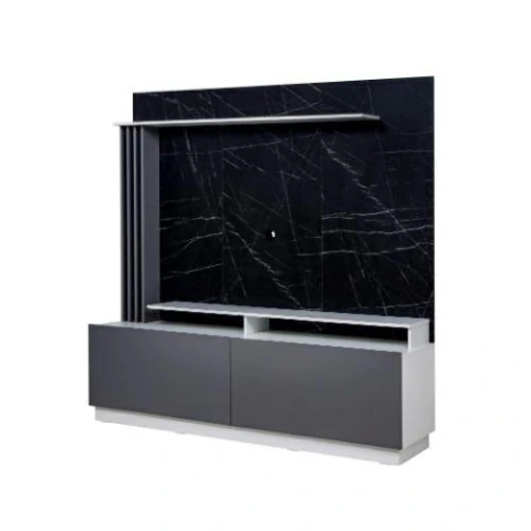 RACK TV RICCHEZZE SCALETTA 1.80 PINO PIETRA/GRIS 34735583