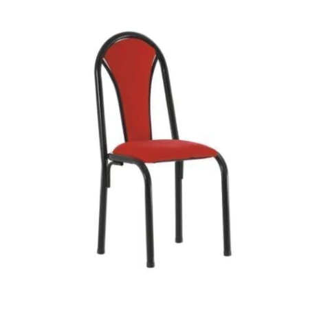 SILLA COMEDOR ROMA CAÑO GRIS / TAP.CUERINA HUESO JCPMR