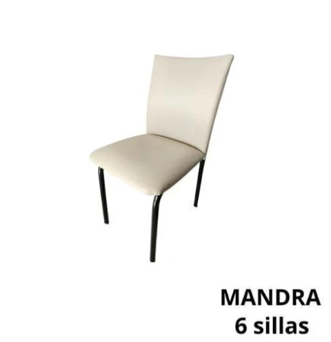 SILLA COMEDOR DAKOT MANDRA CUERINA x 6un 13004101