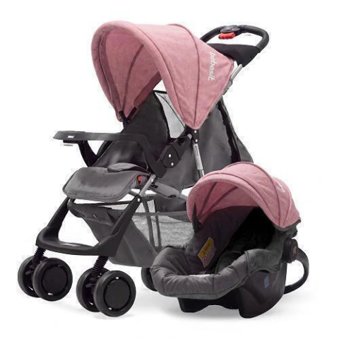 COCHE BB+HUEVITO BEBESIT EOS ROSA 1337TS-O