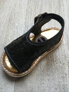 Sandalia glitter negra en internet