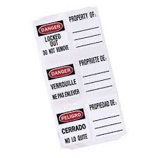 Respuesto de etiqueta para identificación de Candados