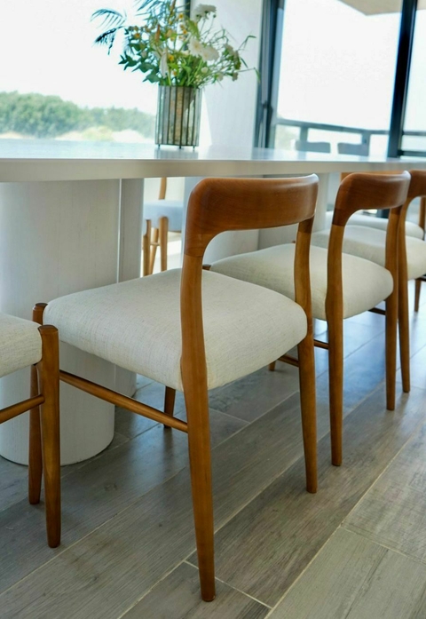 Silla Moller tapizada