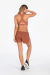Shorts marrom Live! run neo pocket