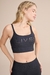 Top Academia Live! Icon Termocromo Noir Black, top fitness preto com alças finas e estampa moderna