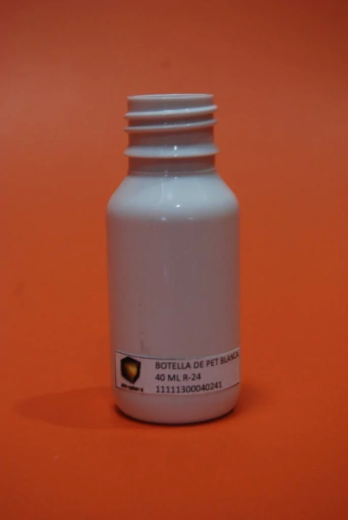 BOTELLA DE 40 ML PET BLANCA R-24