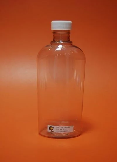BOTELLA OVAL DE 250 ML PET R-24