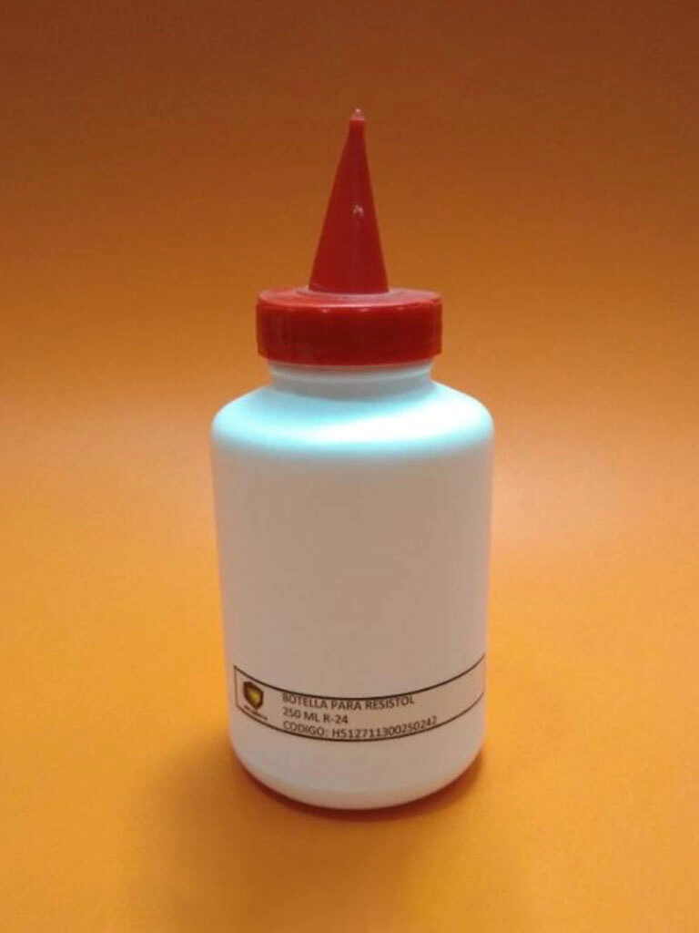 BOTELLA PARA RESISTOL 250 ML CON TAPA GIRATORIA