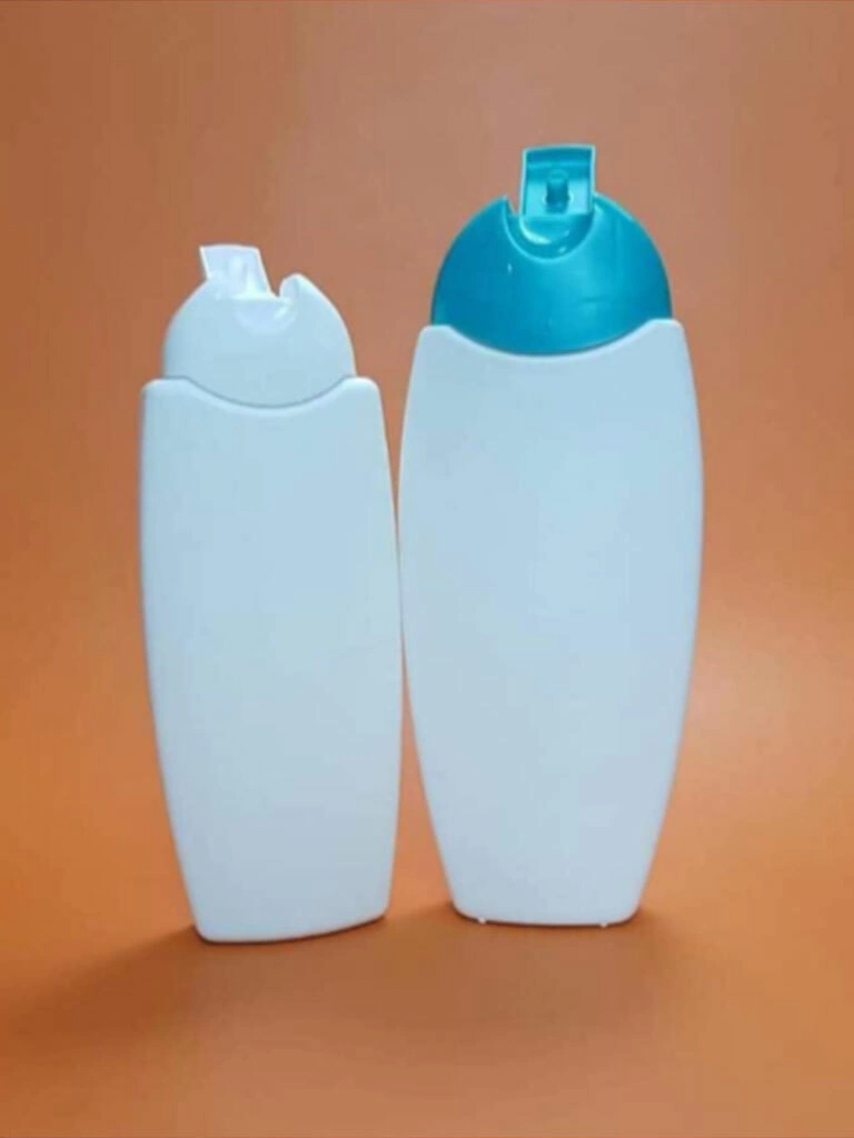 BOTELLA SHAMPOO OVAL 300 ML PEAD CON TAPA FLIP TOP ESPECIAL