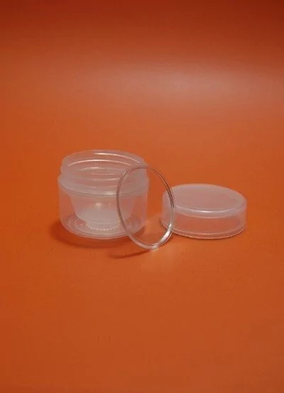POMADERA DOBLE FONDO 30 ML CON TAPA Y LINNER CLARIFICADO