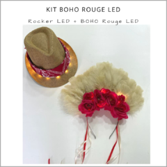 KIT BOHO ROUGE LED en internet