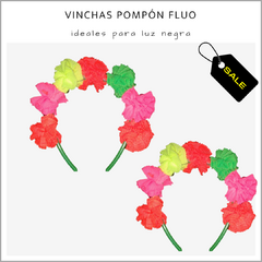 Vinchas Pompón FLUO - Pack x 5 - comprar online