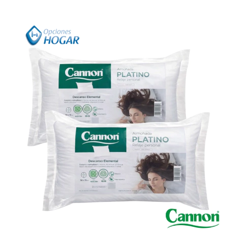 Almohadas Cannon Platino pack x2