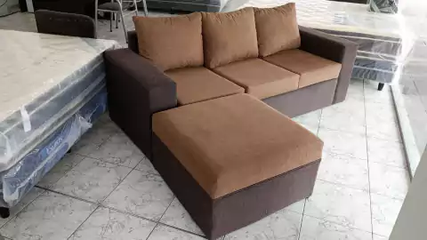 Juego de sillón esquinero Top con puff - comprar online