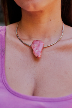 Colar Fluid de Opala Rosa - comprar online