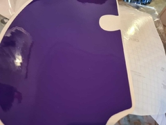 Vinilo laminado moldeable color violeta para gráficas laterales y porta farol de Honda XR600R / XR 600 