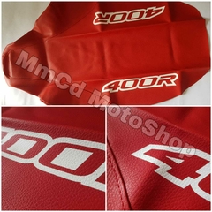 TAPIZADO FUNDA DE ASIENTO PARA HONDA XR400R XR 400 2000 - CUERO SINTÉTICO ROJO en internet
