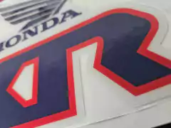 Gráfica de vinilo laminado grueso en color azul y rojo para Honda XR250R y XR250L, modelo 1991.