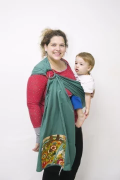 Bandolera de Anillas (verde musgo) - comprar online