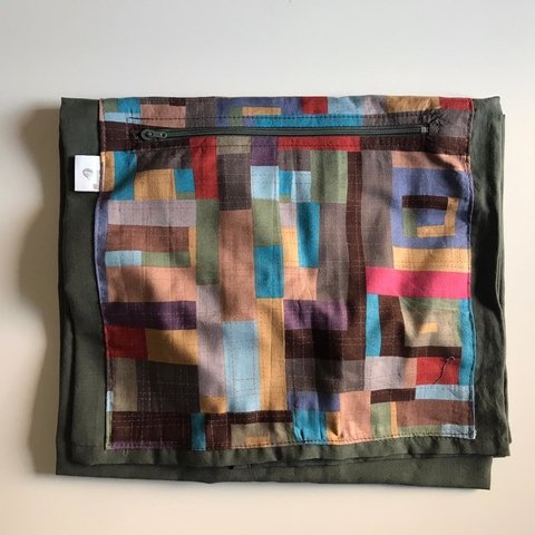 Bandolera de Anillas - Log Cabin (verde musgo)