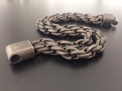 Pulsera SATINADA DOBLE GRABADA - CO&CO Joyeria & Diseño