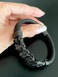 Pulsera CADENA DE MOTO BARRIL NEGRA en internet