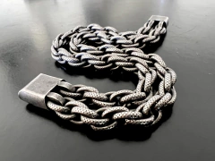 *Pulsera Satinada Doble Cadena - comprar online