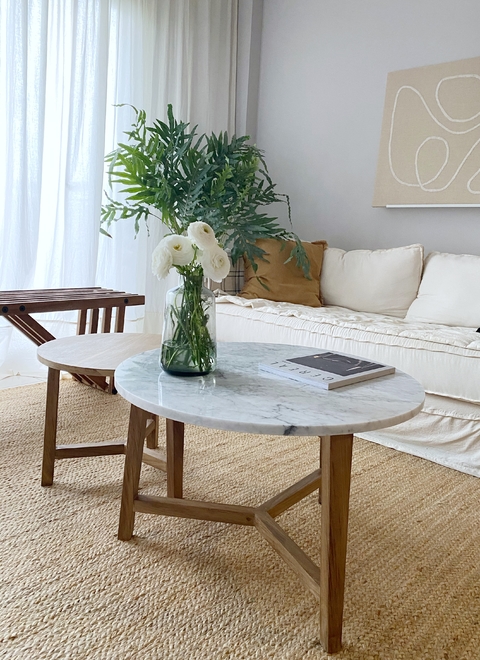 mesa baja de madera