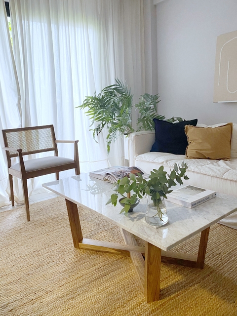 MESA BAJA DE MARMOL BROOKLYN - comprar online