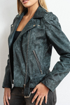 Campera Biker - Celeste - (copia)