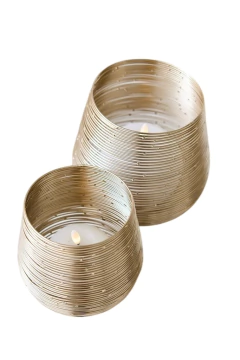 FANAL DE TRAMA METAL DORADO