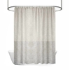Cortina Baño Teflon Linea Estampada Diseño Tile Cemento Beige